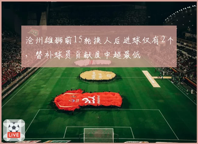 沧州雄狮前15轮换人后进球仅有2个，替补球员贡献度中超最低